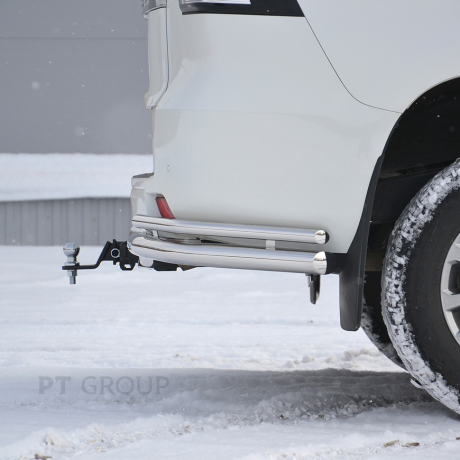ТСУ /съемный квадрат/ с НЕРЖ накладкой TOYOTA LAND CRUISER Prado 150 2009-/ LC Prado 120 2002-2009/ LEXUS GX 460 2010-2013 купить недорого с доставкой в Иваново