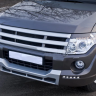Накладка (юбка) переднего бампера "Broomer Design" (Без ДХЛ) для Mitsubishi Pajero IV (2006-2015) купить недорого с доставкой в Иваново