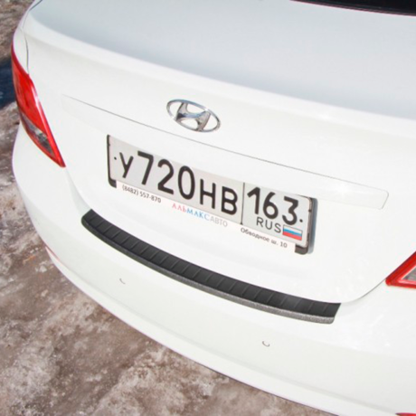 Накладка на задний бампер "АртФорм" Hyundai Solaris (2014-2017 г.в.) купить недорого с доставкой в Иваново