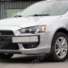 Воздуховоды радиатора в передний бампер (Цельные) var №2 для Mitsubishi Lancer X (2007-2010) купить недорого с доставкой в Иваново
