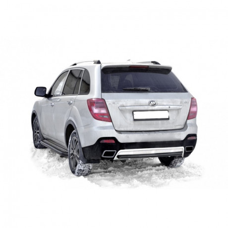 Защита заднего бампера «Труба» (d63,5) для Lifan X60 (2016-н.в.)(Окрашенное) купить недорого с доставкой в Иваново