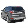 Защита заднего бампера «Уголки двойные» (d63,5) для Ford Kuga (2016-н.в.)(Окрашенное) купить недорого с доставкой в Иваново
