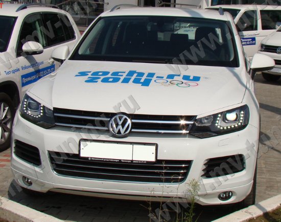 Накладки на фары (реснички) для Volkswagen Touareg (2nd generation) (2010-2015) купить недорого с доставкой в Иваново